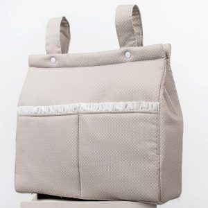 Bolso-Canutillo Gris Motas Blancas