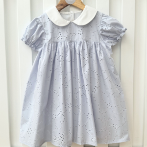 Vestido manga corta Chloe Celeste