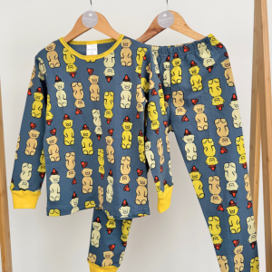 Pijama algodón rib Ositos de maple