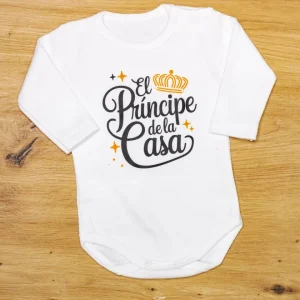 Body para Bebé Personalizado | El Príncipe de la casa
