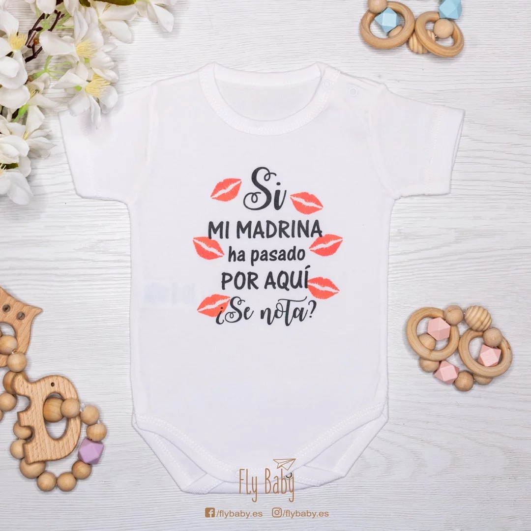 Body personalizado “Si mi madrina a pasado por aquí ¿se nota?”