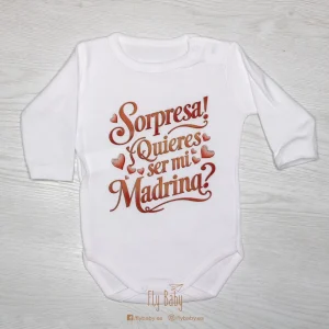 Body para Bebé Personalizado | Sorpresa, Quieres ser mi madrina