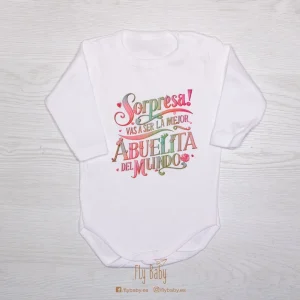 Body para Bebé Personalizado | Sorpresa, Vas a ser la Mejor Abuelita