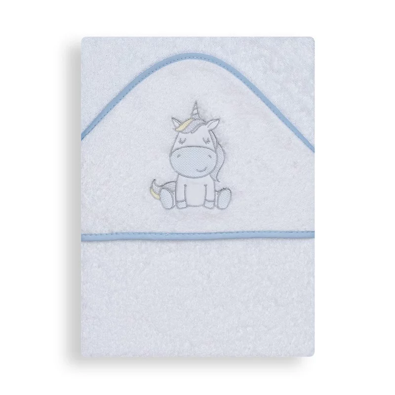 Capa de Baño Modelo Unicornio Color Blanco-Azul - Imagen 3