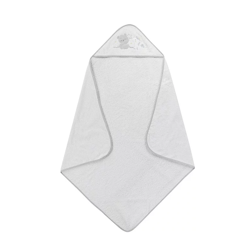Capa de Baño Modelo Oso Unicornio Color Blanco-Gris - Imagen 4