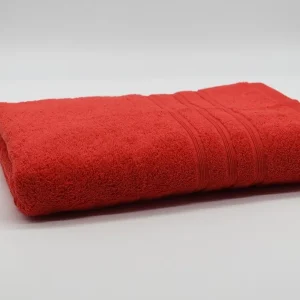Toalla de baño Roja – 70×140 cm. (Pack de 3 unid.)