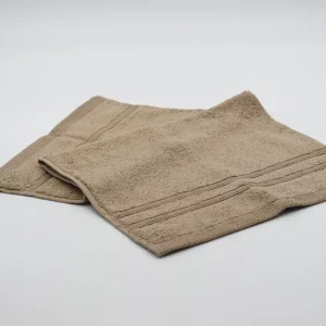 Toalla de tocador marrón castaño – 30×50 cm. (Pack de 3 unid.)